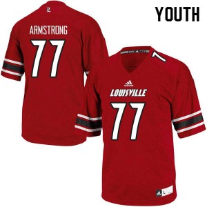 Youth Cardinals #77 Bruce Armstrong Red High School Jersey 434791-395