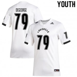 Youth Cardinals #79 Cameron DeGeorge White Official Jersey 495901-681
