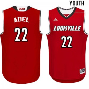 Youth Louisville #22 Deng Adel Red College Jerseys 151043-694
