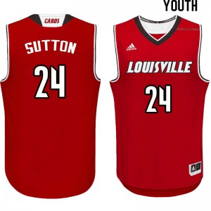 Youth Cardinals #24 Dwayne Sutton Red College Jerseys 609285-409
