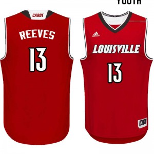 Youth Cardinals #13 Kenny Reeves Red College Jerseys 262360-188