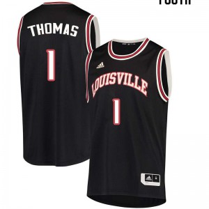Youth Cardinals #1 Lance Thomas Black Basketball Jersey 208140-947