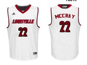 Youth Louisville Cardinals #22 Rodney McCray White Stitched Jerseys 703975-516