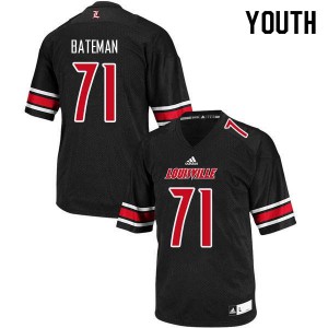 Youth Louisville #71 Toryque Bateman Black Embroidery Jerseys 564015-943