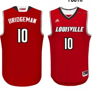 Youth Cardinals #10 Ulysses Bridgeman Red NCAA Jerseys 294874-857