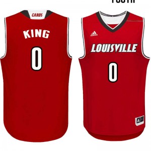Youth Louisville Cardinals #0 V.J. King Red Alumni Jerseys 916131-114